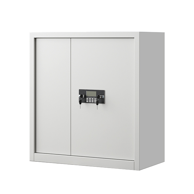 缑氏指纹电子保密柜钢制密码文件柜档案柜矮柜资料柜办公柜单节白色:电子锁高清大图