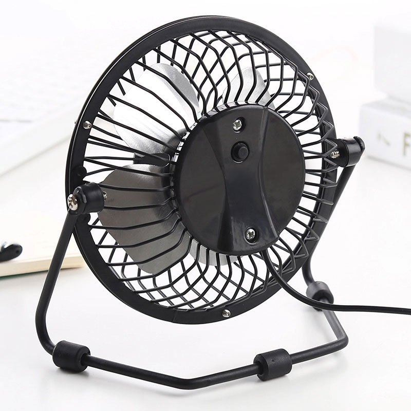 奕辰 4寸便携式迷你家用办公室usb小风扇 学生宿舍小型风扇 颜色随机