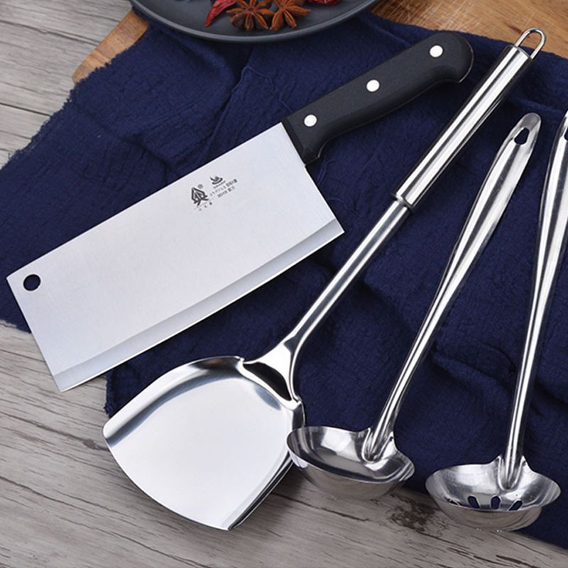 锋利家用免磨菜刀菜板厨师刀不粘锅专用禾木锅铲厨房厨具刀具套装