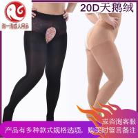 大码开档丝袜连袜情趣免脱方便加肥加大超薄胖mm200斤夏季