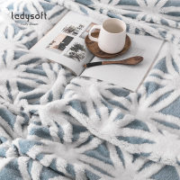 ladysoft御棉堂 新品舒棉绒毛毯1.3/1.5/1.8/2.0米羊羔绒毛毯加厚双层盖毯
