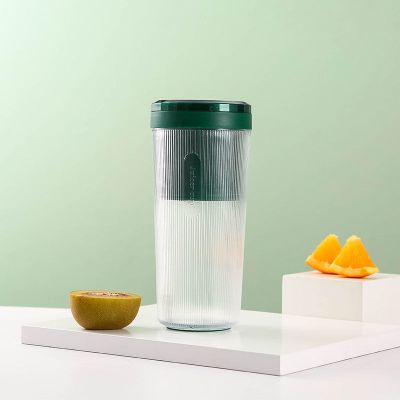 墨绿色(7.4v双倍动力) 爱果者自动搅拌杯电动榨汁杯便携果汁杯小型奶昔杯家用水果榨汁机