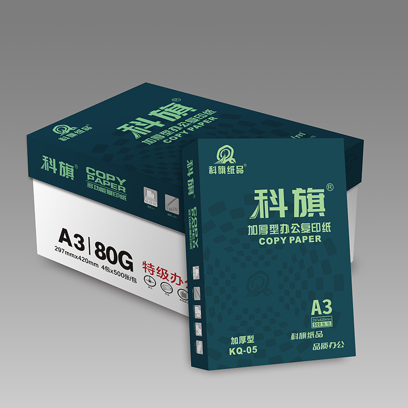 宣皇 科旗05号a4打印纸80g复印纸500张/包办公专用纸学生用纸a4打印白纸 科旗05号A4 80G 8包/箱高清大图