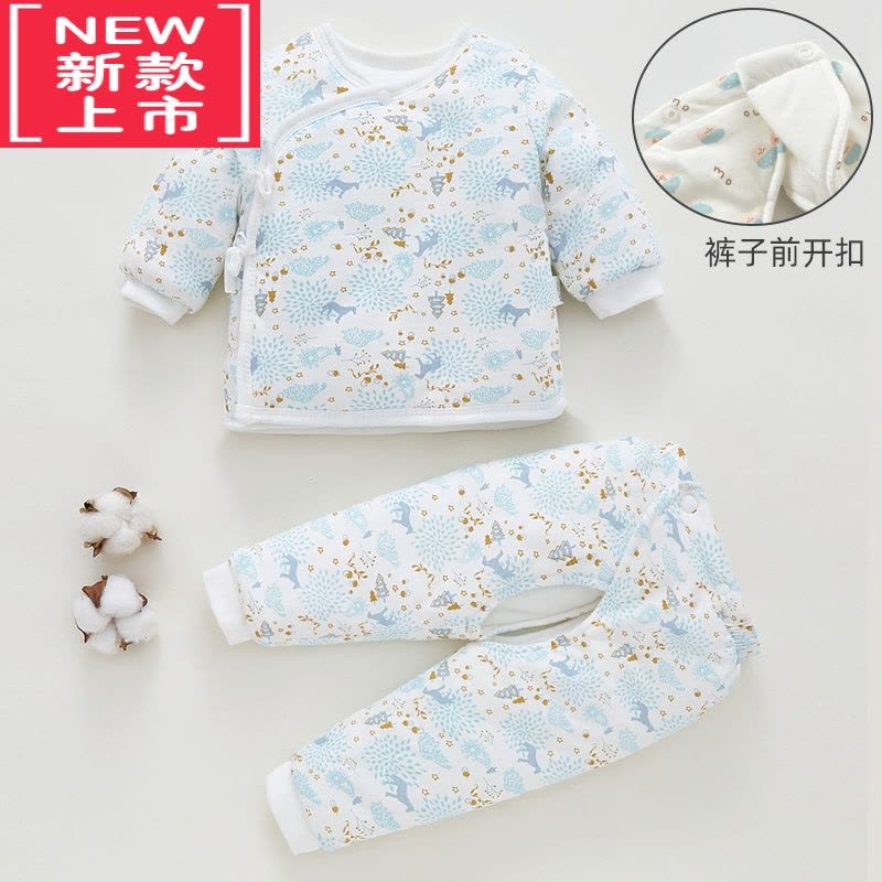 可莉允新生婴儿儿棉衣套装秋冬季薄棉衣服刚出初生宝宝加厚保暖棉袄外套棉服图片