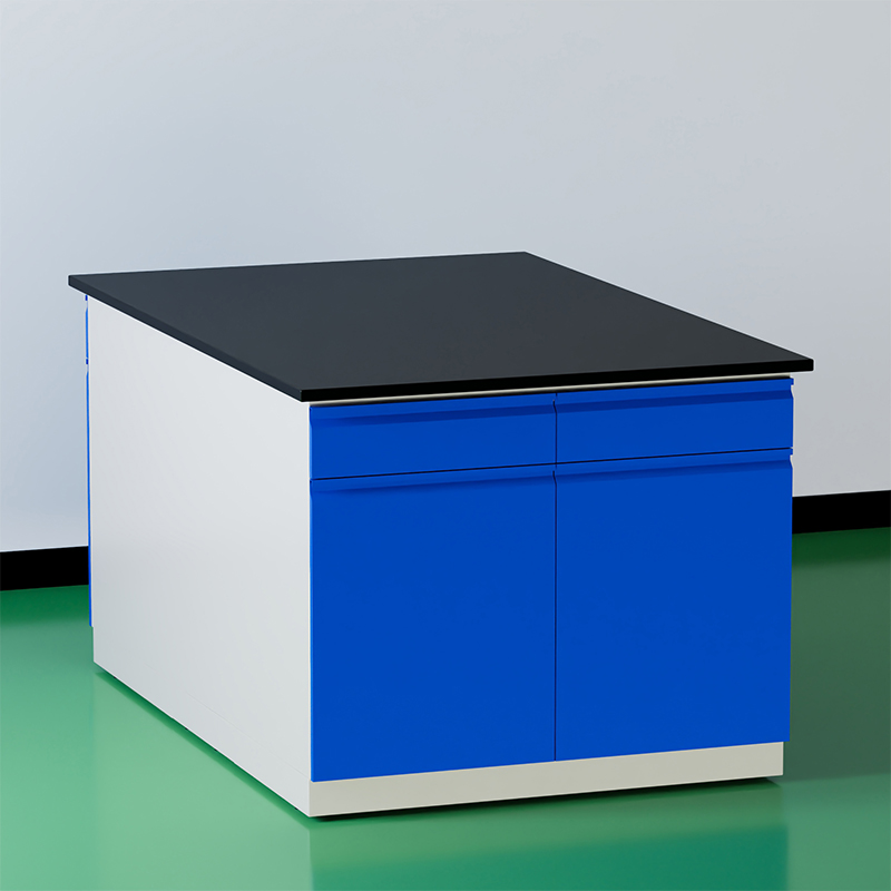 臻远 ZY5052712 实验台实验室 工作台实验桌操作台 全钢深蓝1米中央台高清大图