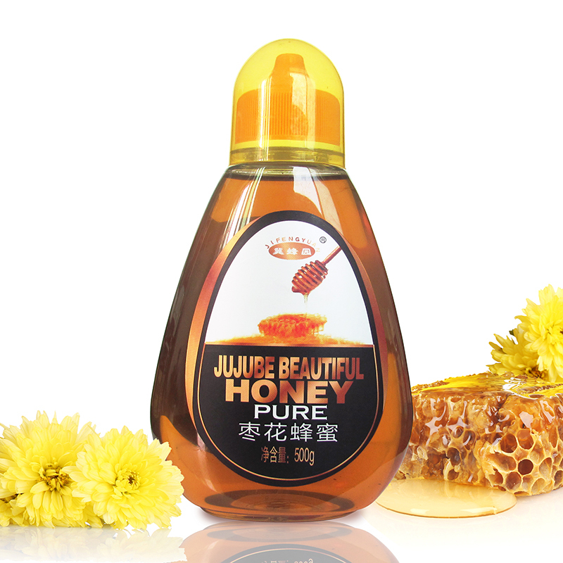 [中华特色]河北供销馆 冀蜂园 枣花蜂蜜500g 纯蜂蜜液态蜜 蜂制品冲调饮品 太行山自有蜂场蜜源 河北保定特产