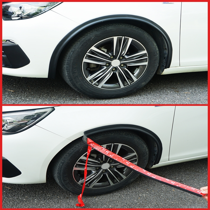 汽车通用宽体轮眉防撞条闪电客改装大包围加宽挡泥板轮眉贴防擦条越野