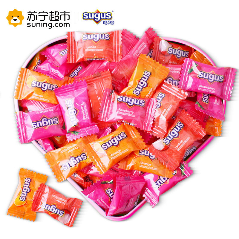 Sugus瑞士糖混合水果味袋500g 箭牌水果糖软糖休闲零食糖果