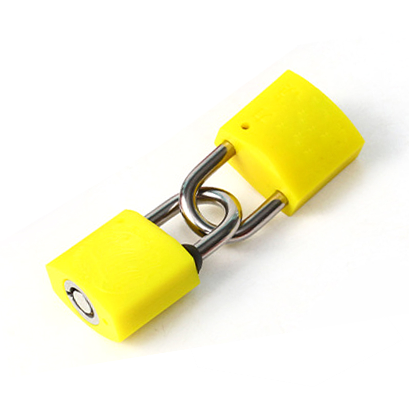 中电鼎润 ZD-40H 40mm*20mm 单通开塑钢挂锁 (计价单位:个)黄色高清大图