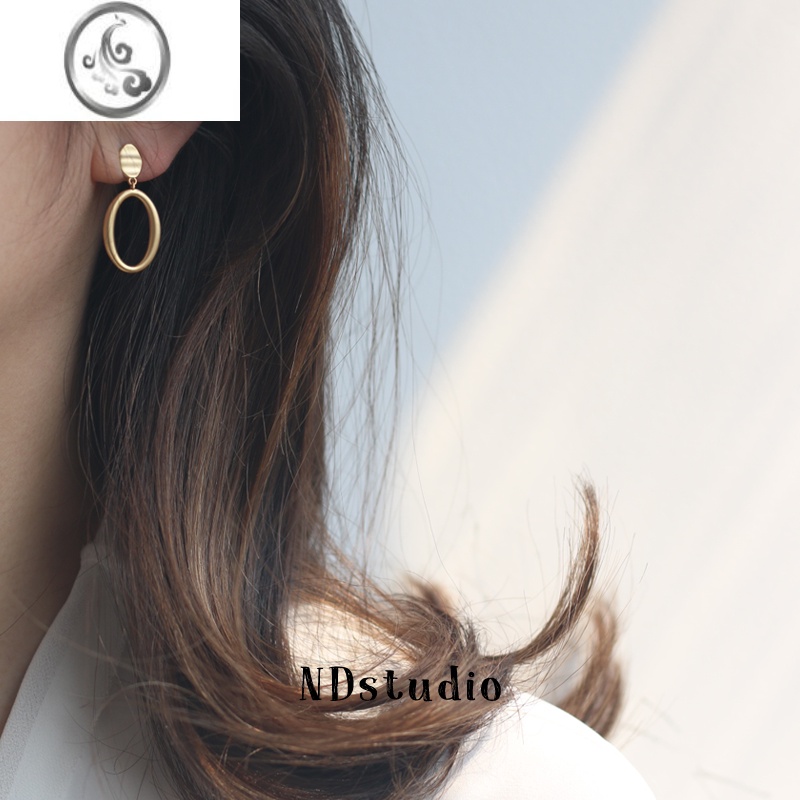 JiMiND<Darling>无耳洞入。极简哑光几何蚊香盘耳夹法式港风高级感高清大图