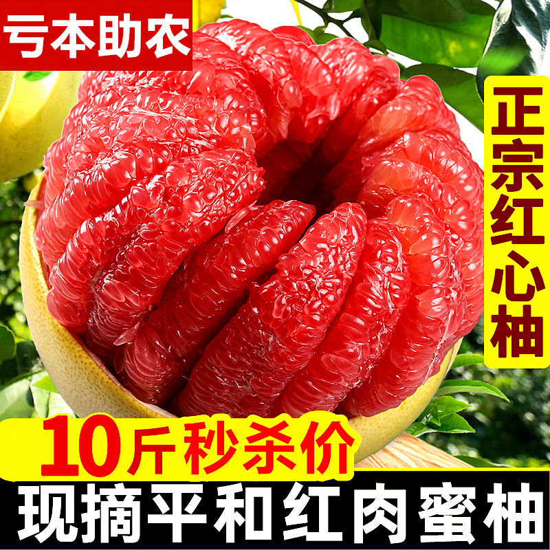福建平和红心柚子10斤装当季孕妇水果管溪新鲜甜红肉蜜柚[三天内发货]