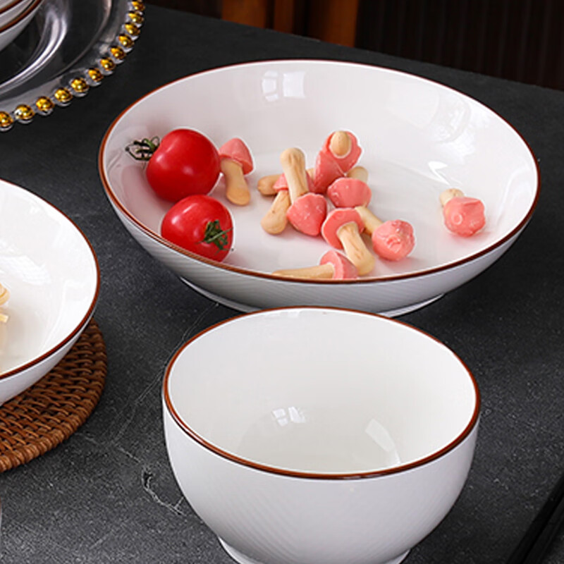 皖亭 WT-ZC-019 招财进宝餐具九件套 碗4.5寸*4+盘子7.2寸*1+筷子*4双 (单位: 套)高清大图