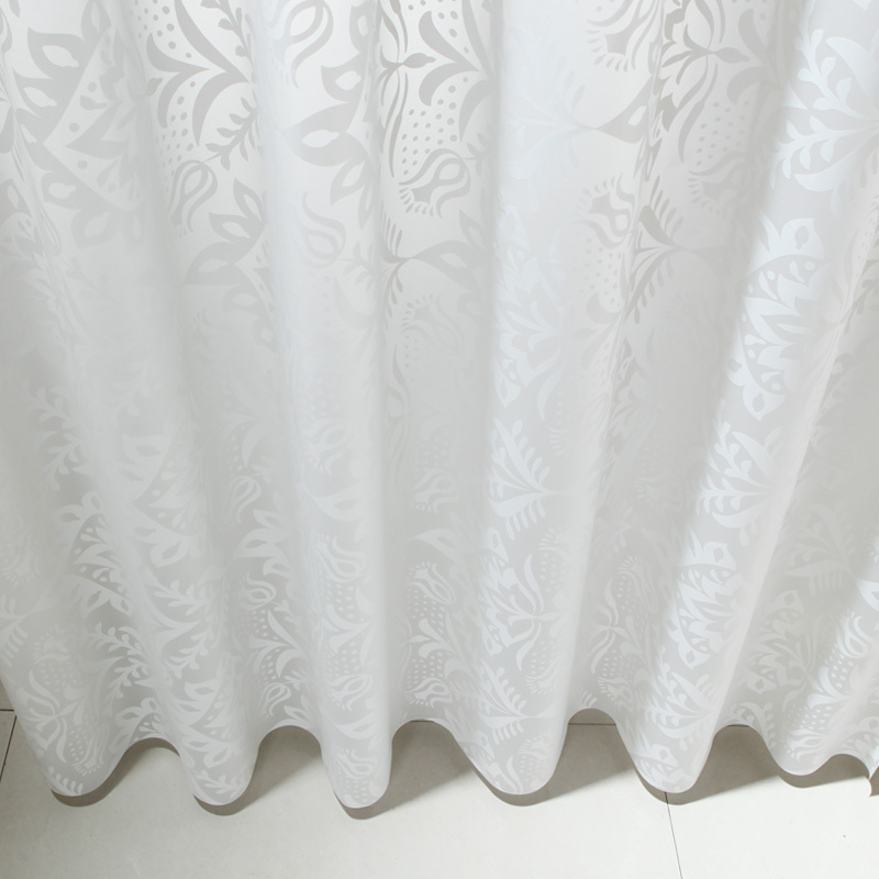 家柏饰(CORATED)浴室保暖隔断帘窗帘布防水防霉挂帘卫生间浴帘套装淋浴房帘子 宽150*180高+1.6杆+环 默认尺寸