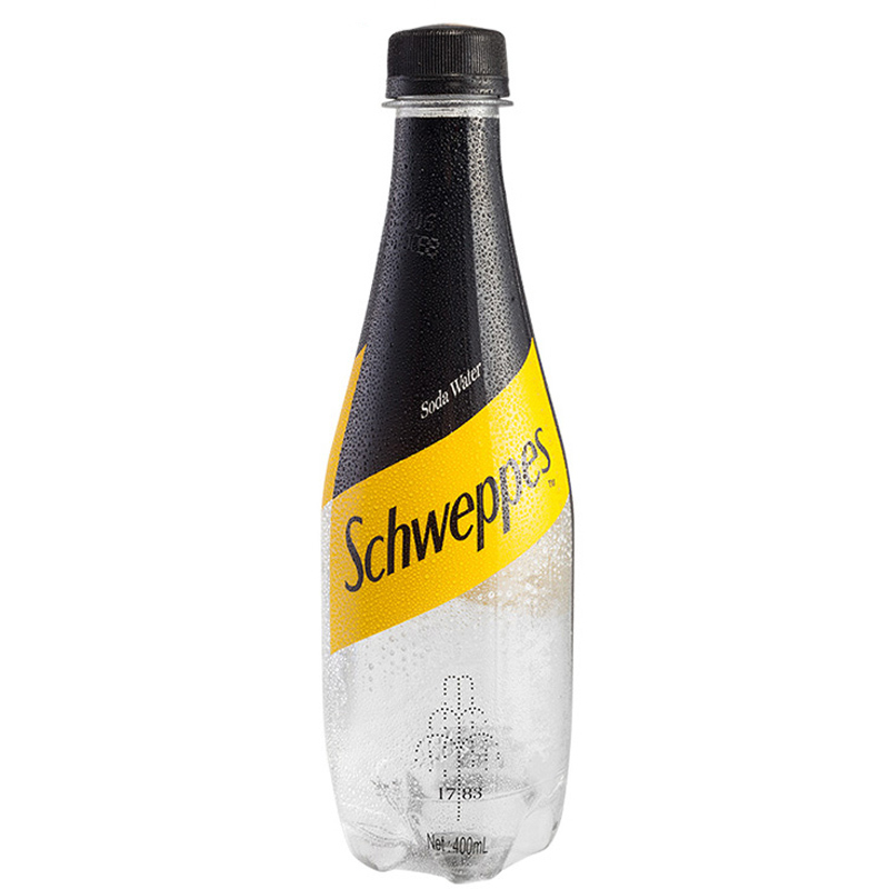 可口可乐(Coca-Cola)怡泉 Schweppes 苏打水 汽水饮料 零糖零卡 400ml*12瓶 整箱装