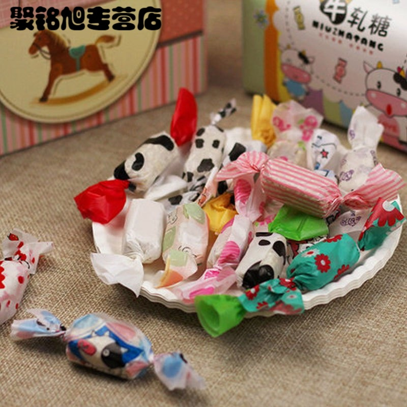 100张牛轧糖包装油纸 烘焙点心包装糖果蜡纸糖纸糖袋多色多款多功能生活日用收纳用品时尚创意简约收纳袋