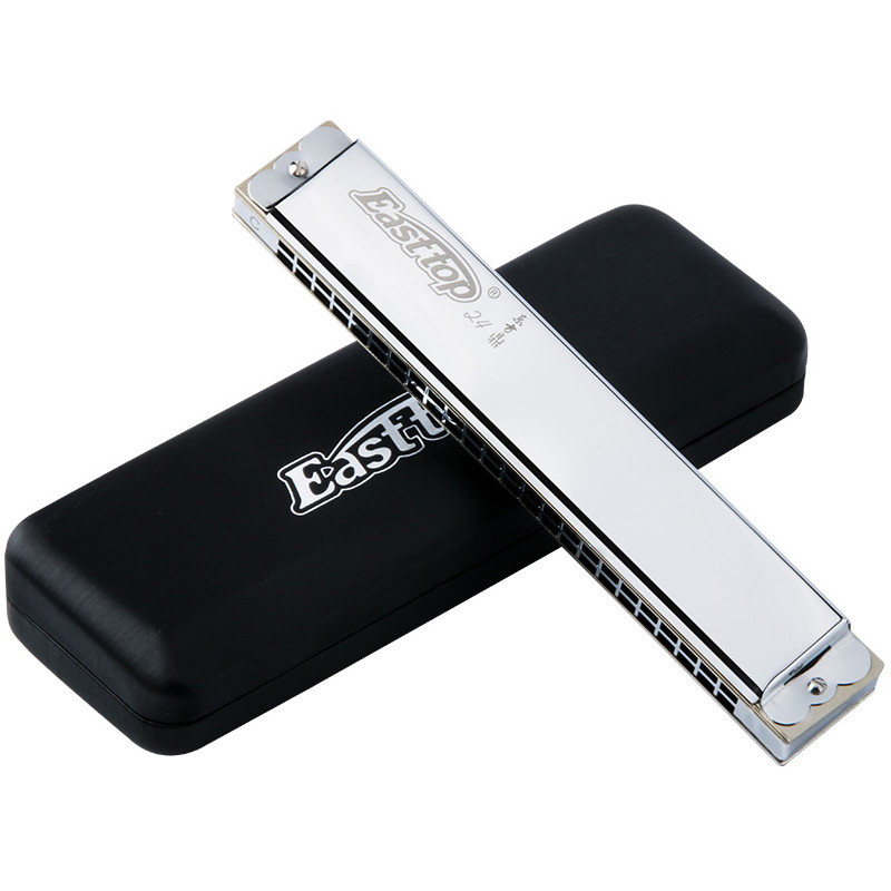 405全金属铜琴格高级成年人专业演奏级舞台乐队比赛便携式口风琴乐器