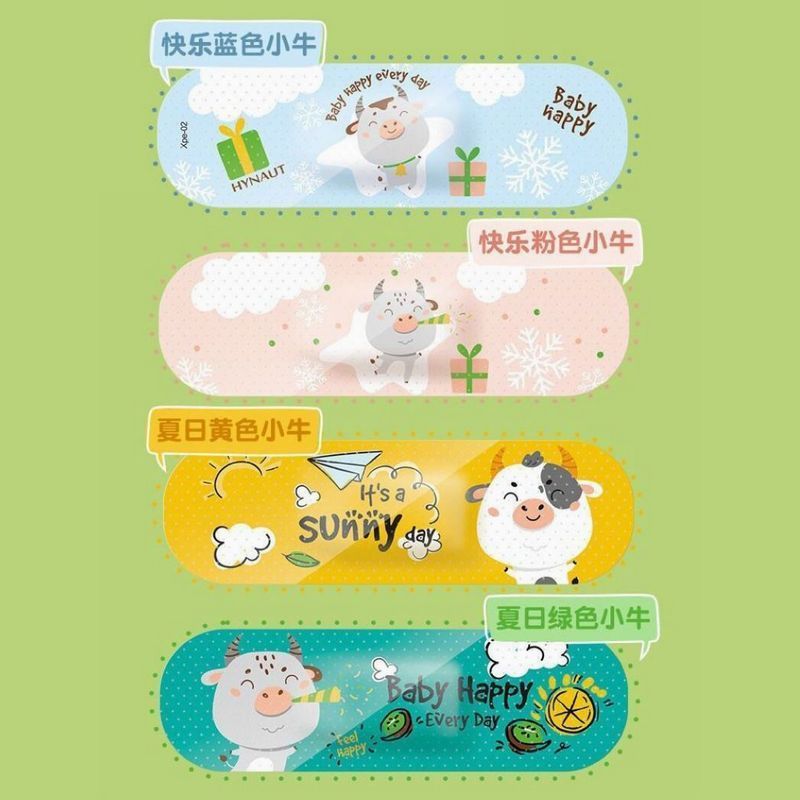 120片卡通防水型一次性创口贴后跟防磨脚透气胶带家用常备创可贴高清大图