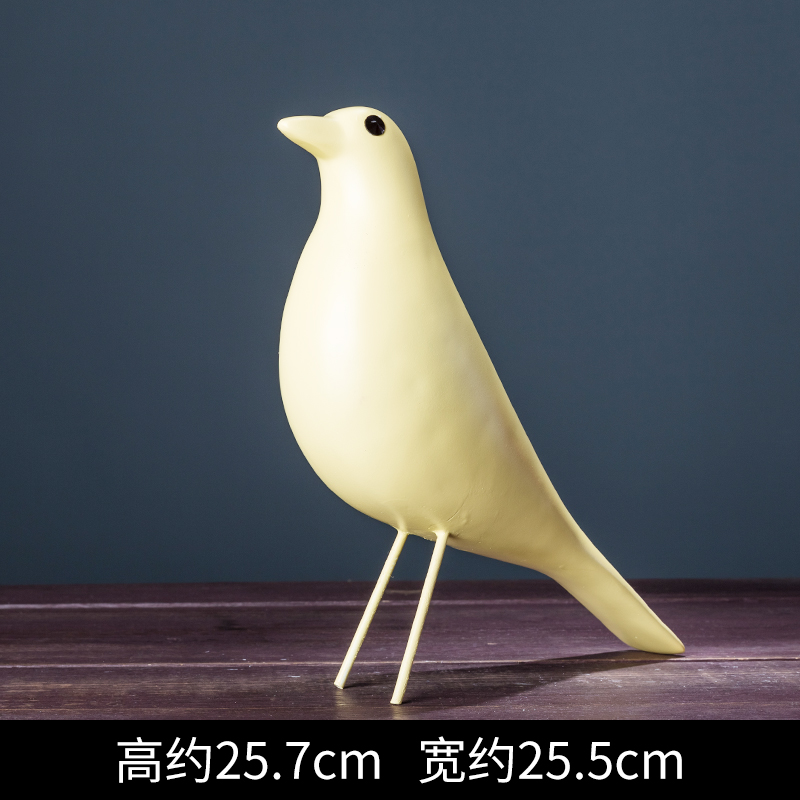 美帮汇北欧摆件现代家居办公室装饰品小鸟摆设软装树脂创意工艺品高清大图