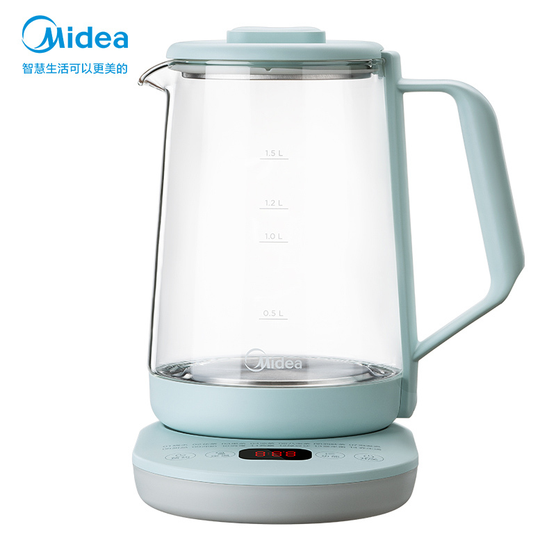 美的(Midea)家用养生壶花茶壶泡茶恒温设定多功能自动大容量电热养身壶办公室小型煮茶器煮水烧水壶Y13P