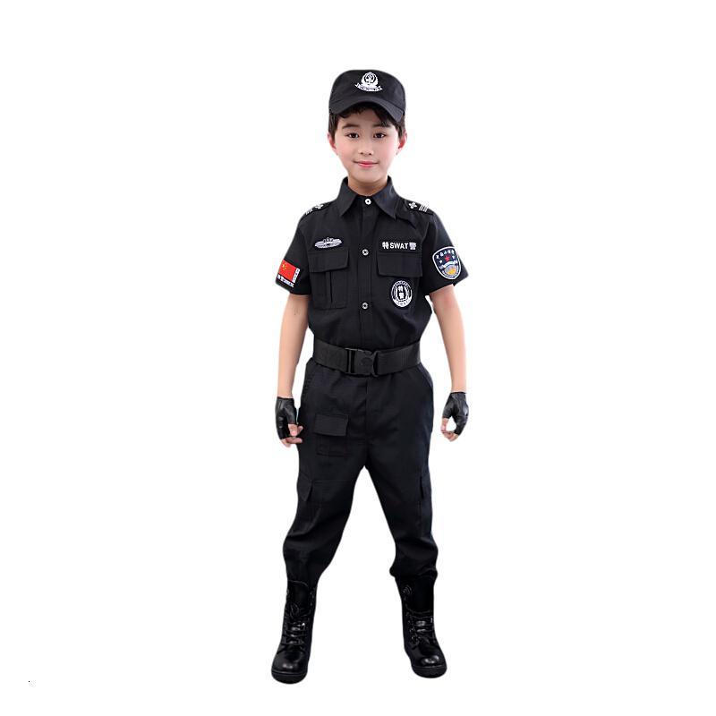 迪鲁奥diluao小警特服装儿童特警衣服全套警装备黑猫警长警察服特种兵