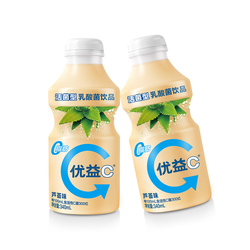 蒙牛 优益C 活菌型乳酸菌乳饮品 芦荟味 340ml