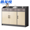 鑫龙悦矮柜餐边柜三抽三门台