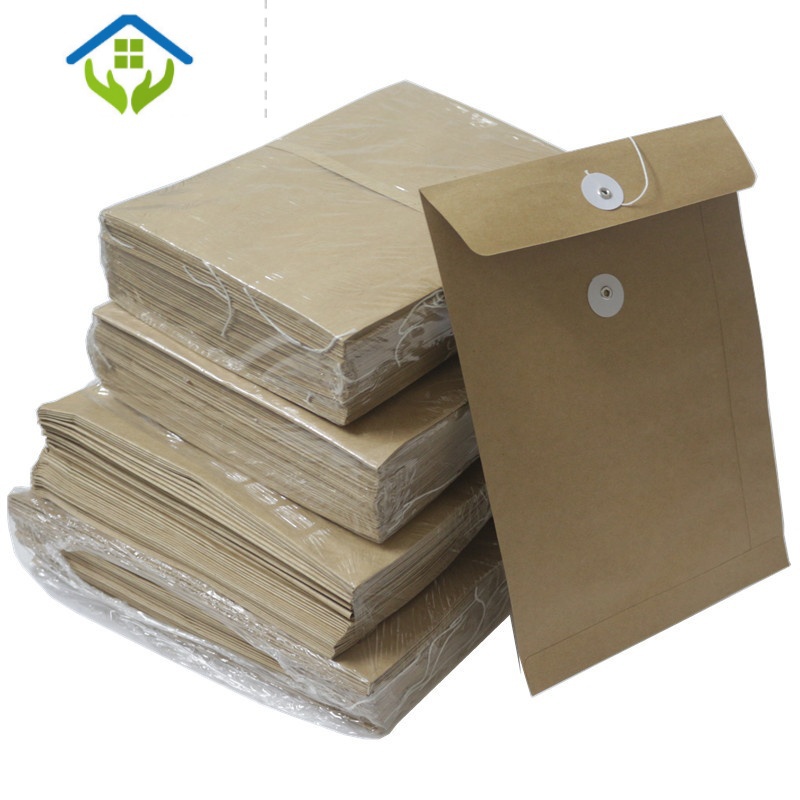 御蓝锦无字纸公文封缠绳袋资料袋文件袋公文袋档案袋投标袋标书收纳袋