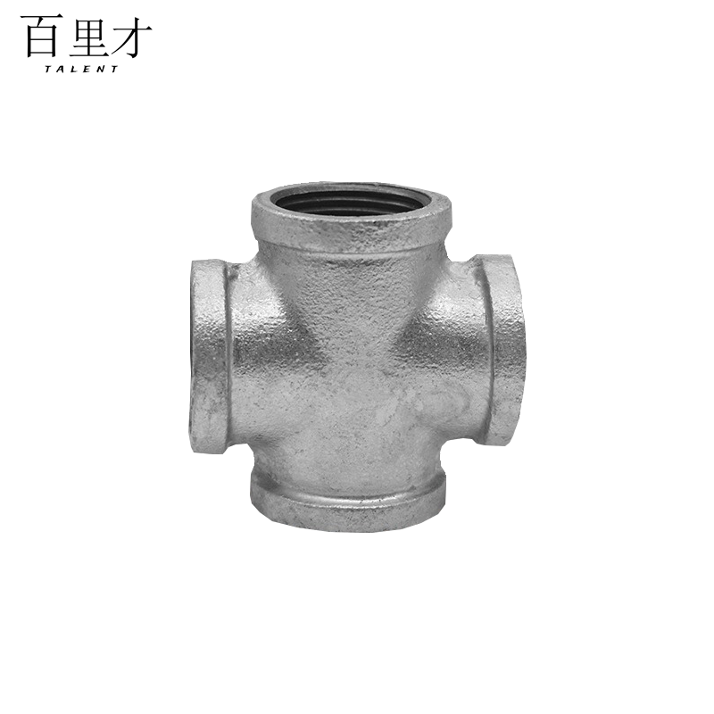 百里才 镀锌四通 DN25 个高清大图