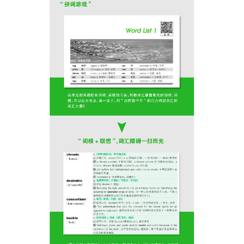 正版新书]新东方 雅思词汇词根+联想记忆法 乱序版俞敏洪9787559高清大图