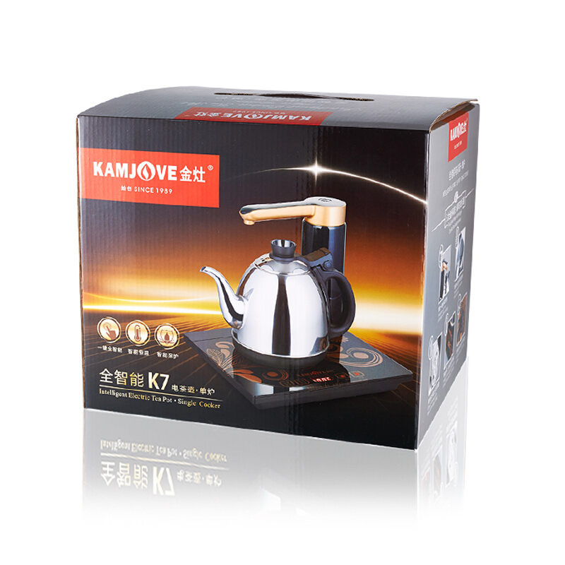 金灶(KAMJOVE) 自动上水电水壶智能电茶壶304不锈钢家用烧水壶全自动电茶炉 不锈钢高清大图
