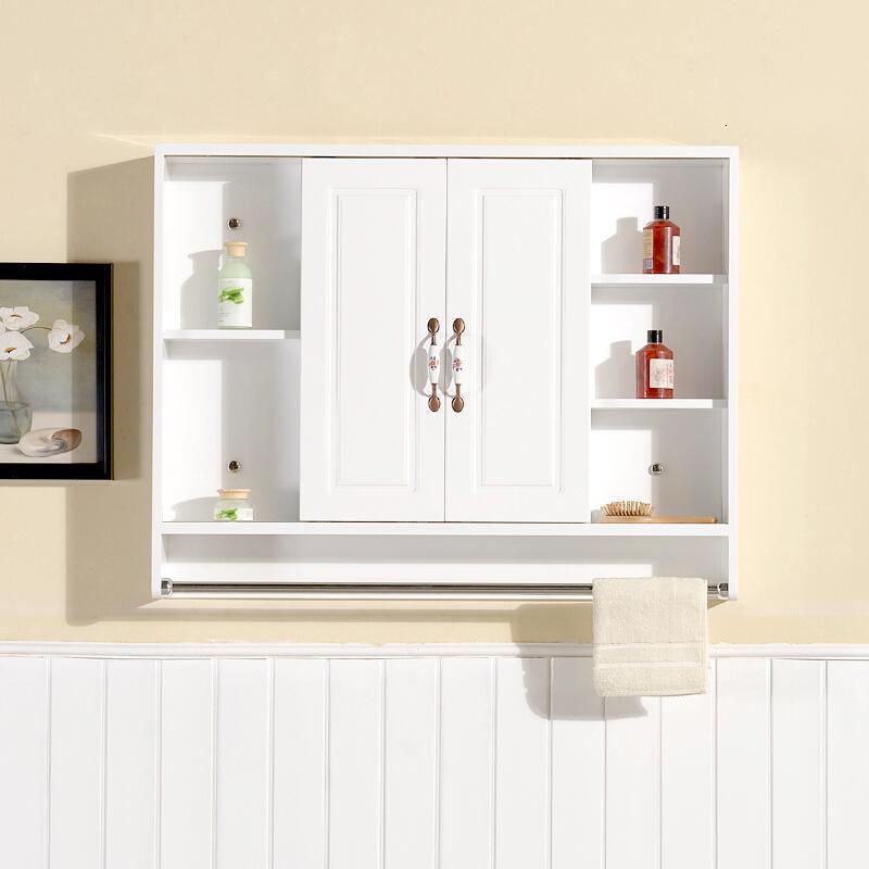 实木浴室镜柜隐藏式镜柜镜箱简约卫生间洗手间风水镜子带置物架柜壹德