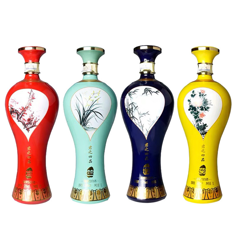 赖世公贵州茅台镇君之四品梅兰竹菊53度酱香型白酒4500ml单套