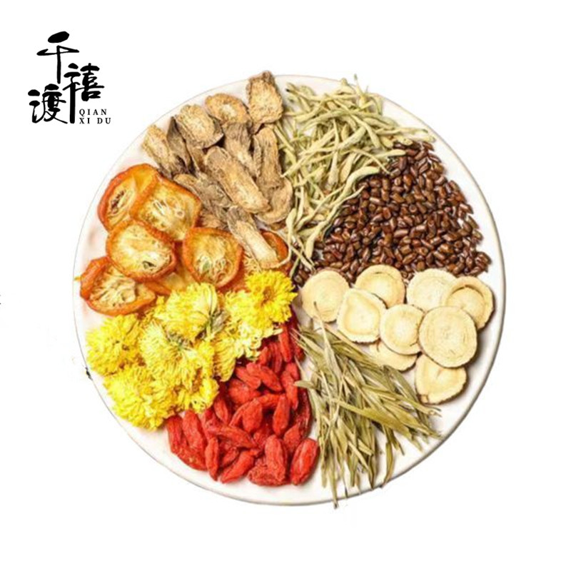 千禧渡 八宝茶 BBCH-02 500g 盒高清大图