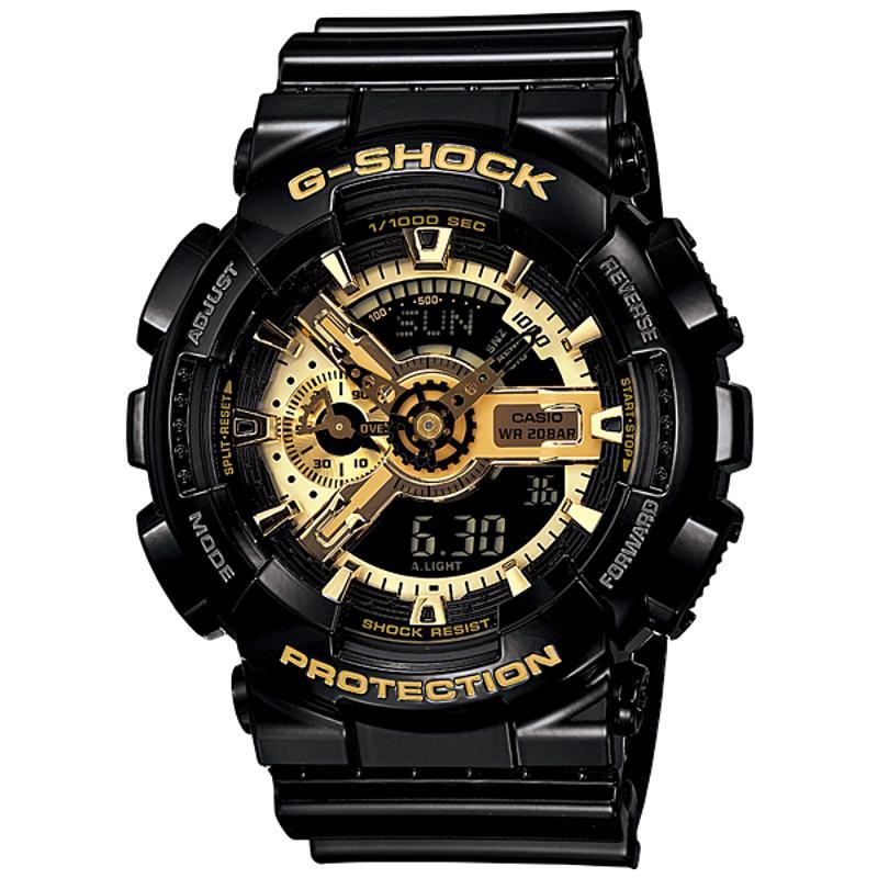 CASIO 男表 男士时尚金色数字运动手表 防震耐用日韩风格设计腕表送男友