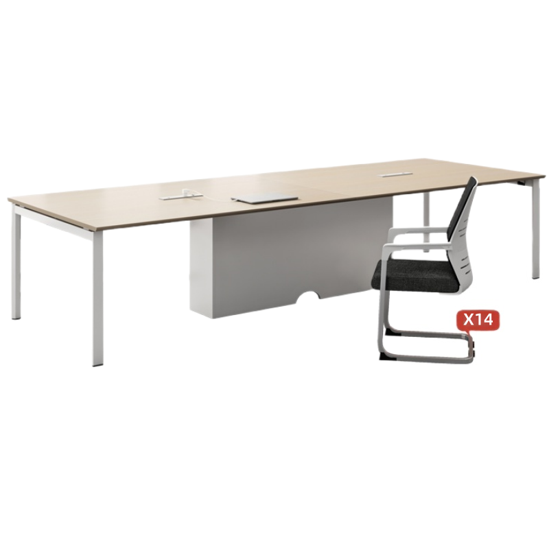 铭思达会议桌4米+14椅套高清大图