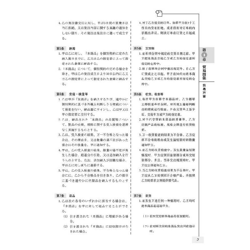 醉染图书日汉对照企业常用合同协议翻译实例大全9787568526418高清大图