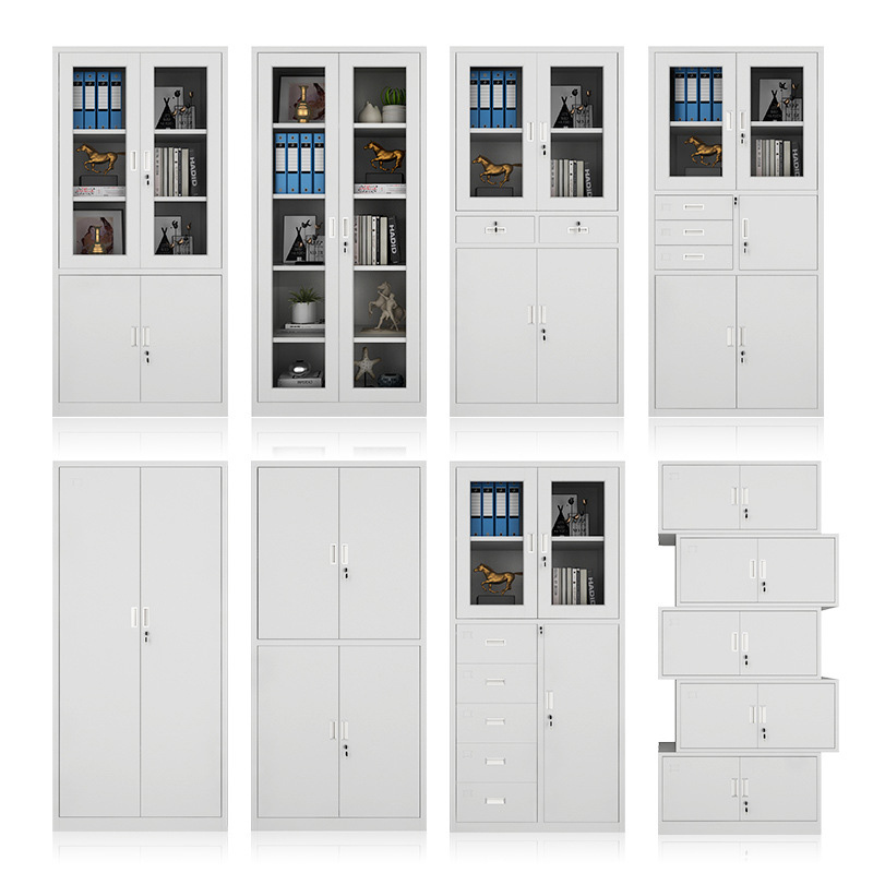 风雷动钢制文件柜办公资料柜铁皮档案柜带锁储物柜财务凭证柜高清大图