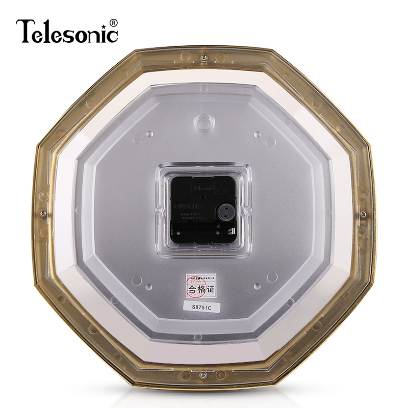 天王星(Telesonic)石英钟书房客厅挂钟八卦钟表复古中国式时钟 12英寸