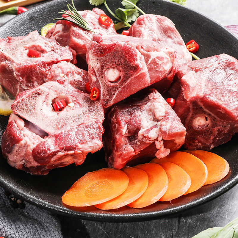 大庄园羊蝎子1kg/袋*2 羊脊骨羊脖骨原肉非调理煲汤炖食新鲜食材羊蝎子