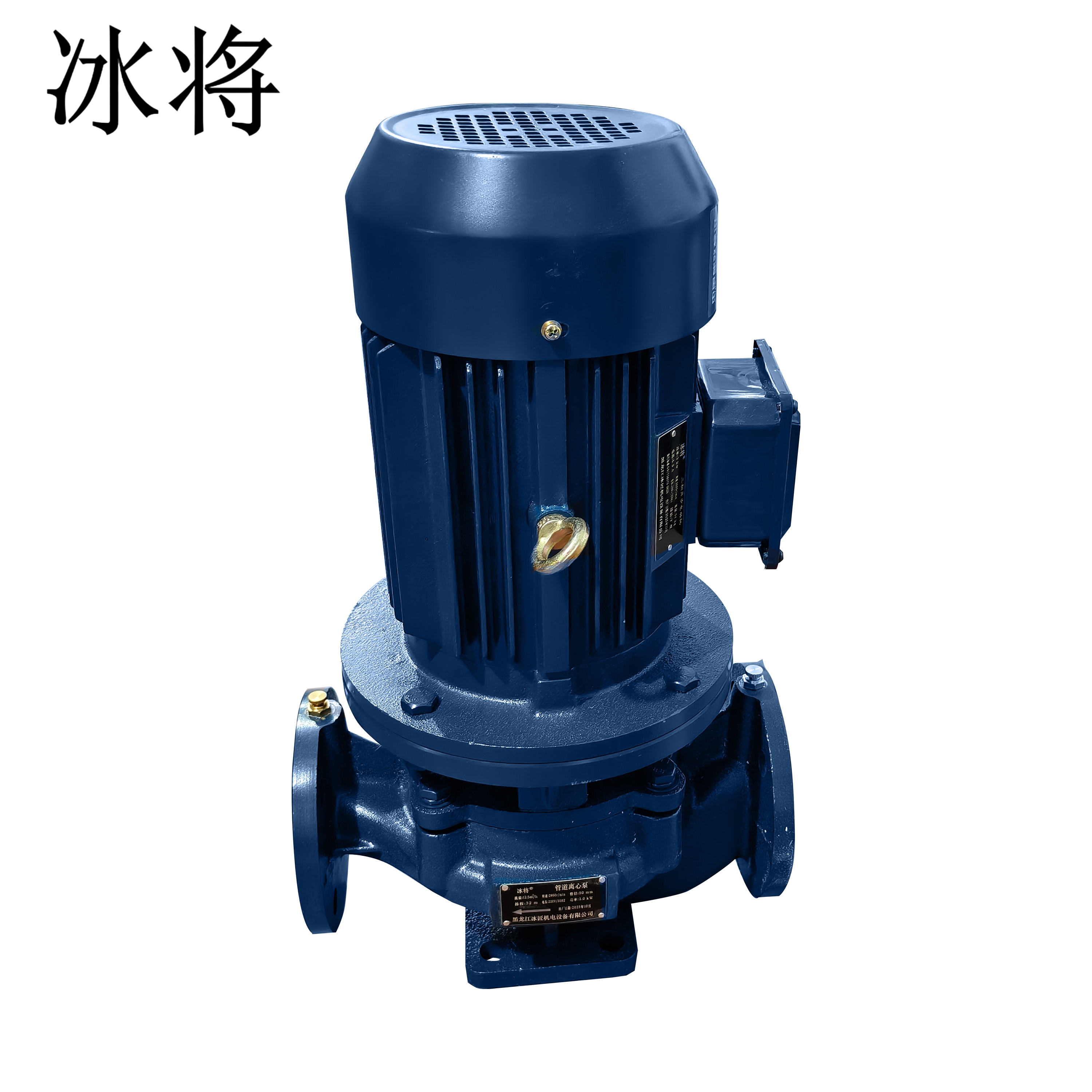冰将 380V变频管道泵离心泵 80-100A-2.2KW 单位:台高清大图