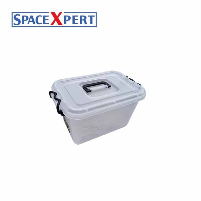 空間専門家(SPACEXPERT) 收纳箱塑料储物箱8L透明 提手箱