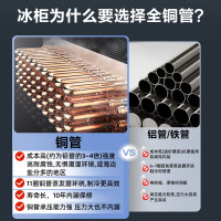 星星(XINGX)BCD-406GCT冰柜家用商用双温双箱大冷冻小冷藏冷柜卧式冰箱商用大容量节能减霜保鲜柜冷冻柜