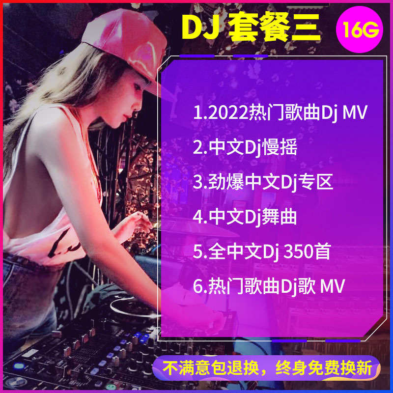 【补贴10%】汽车载u盘歌曲无损高音质抖音流行热歌车用劲爆DJ舞曲d亅音乐优盘 套餐3【DJ+流行+各类型1000首+视-平】16.g
