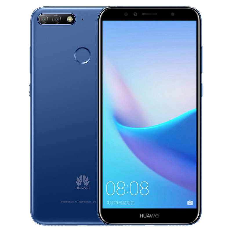 [赠送运动耳机]HUAWEI/华为畅享8e 3G+32G 蓝色移动联通电信4G全网通手机