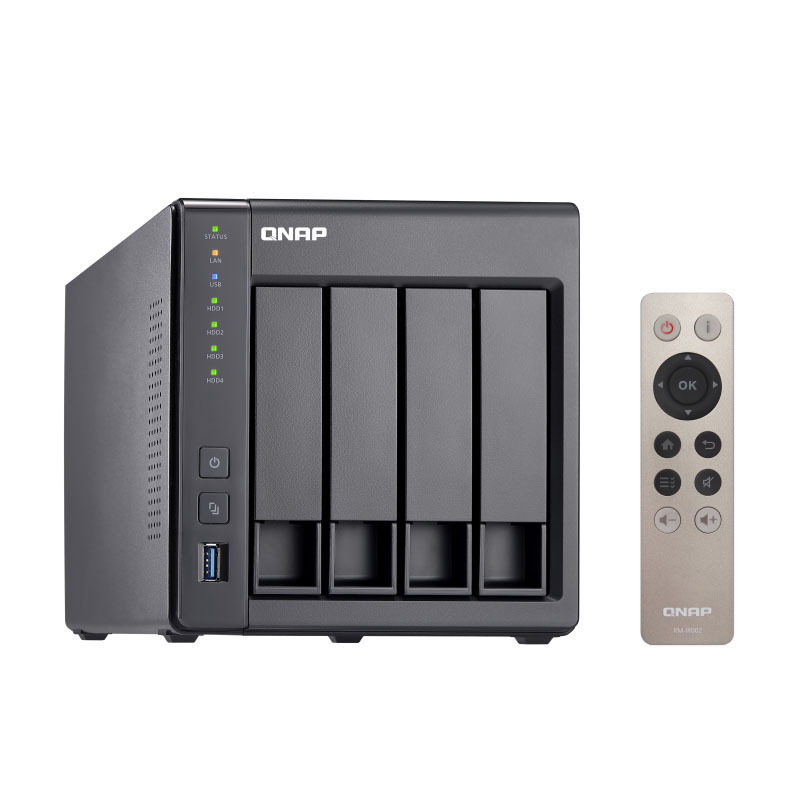 威联通（QNAP） TS-451+ 2G 4盘位桌面式NAS网络存储器 赛扬2.0G四核CPU（无内置硬盘）