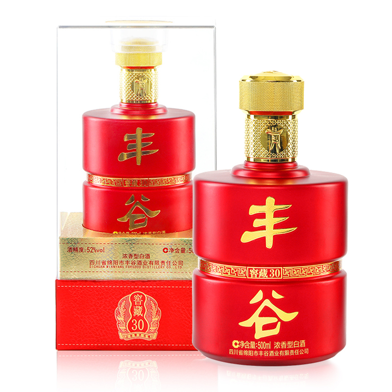 丰谷窖藏30浓香型白酒52度500ml单瓶