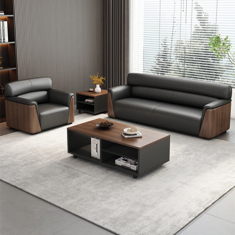 贾思德 酒店沙发套装 TZ-29 (1个3人座1个单人座、1个茶几)高清大图