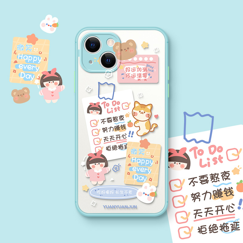 卡绮苹果13手机壳iPhone12新款11promax幸运标签xr硅胶xsmax女款x全包8plus镜头iPhone创意