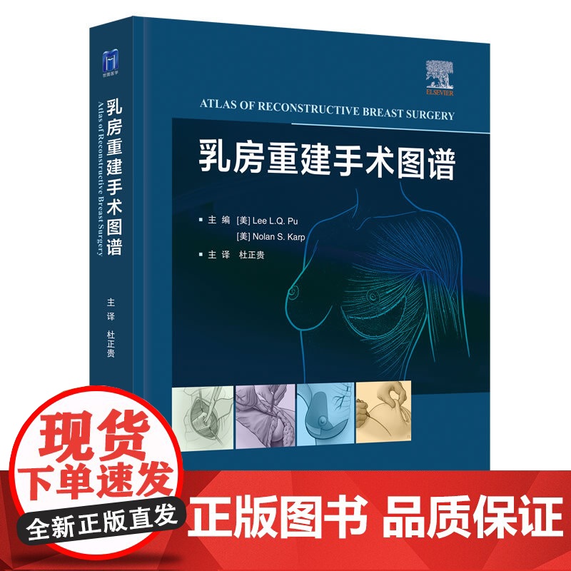乳房重建手术图谱 杜正贵主译 创新乳房重建技术自体组织植入物假体乳房重建整形乳腺外科医生乳房重建手术工具书 zy高清大图