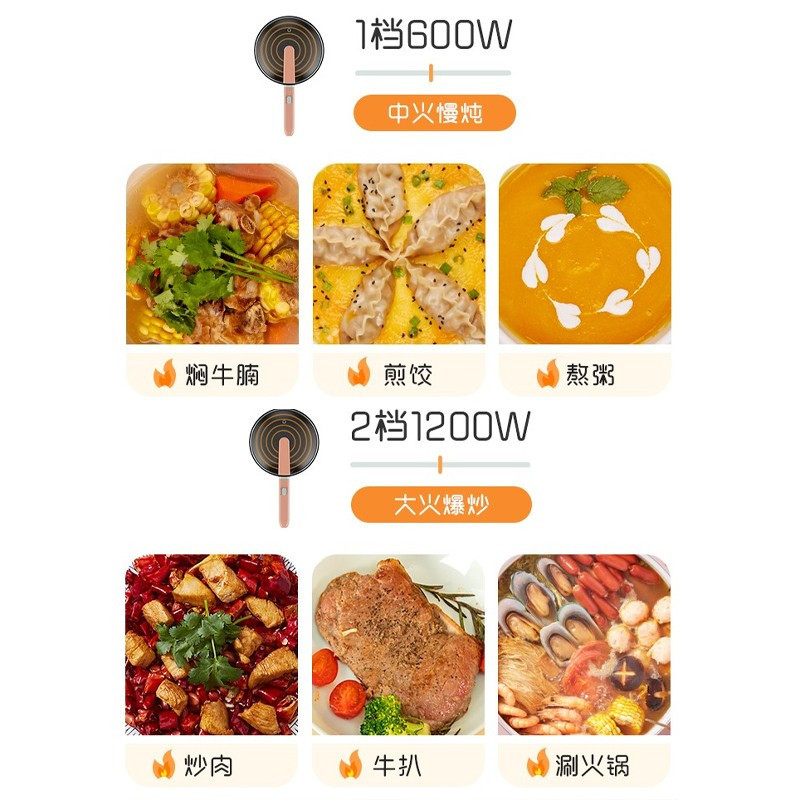 美的(Midea)电火锅带蒸片电炒锅电煮锅小煮锅煎烤机电热锅煎炒锅2.5L大容量智能XZ25X2-101L